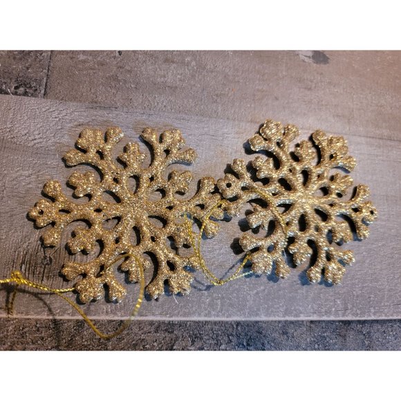 Glitter snowflake set ornament xmas - Picture 5 of 5